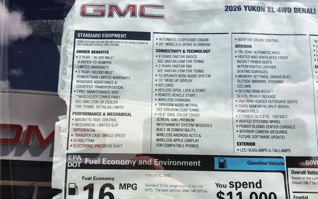 2026 GMC Yukon XL Denali