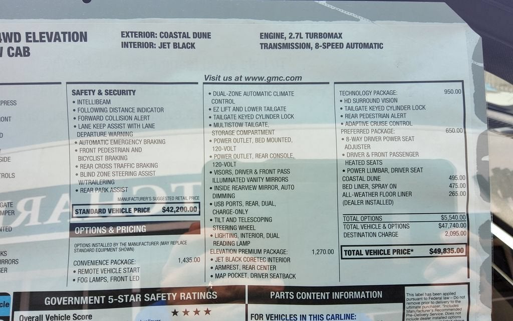 2026 GMC Canyon Elevation
